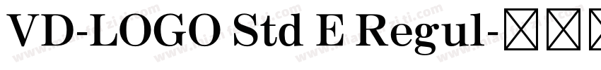 VD-LOGO Std E Regul字体转换